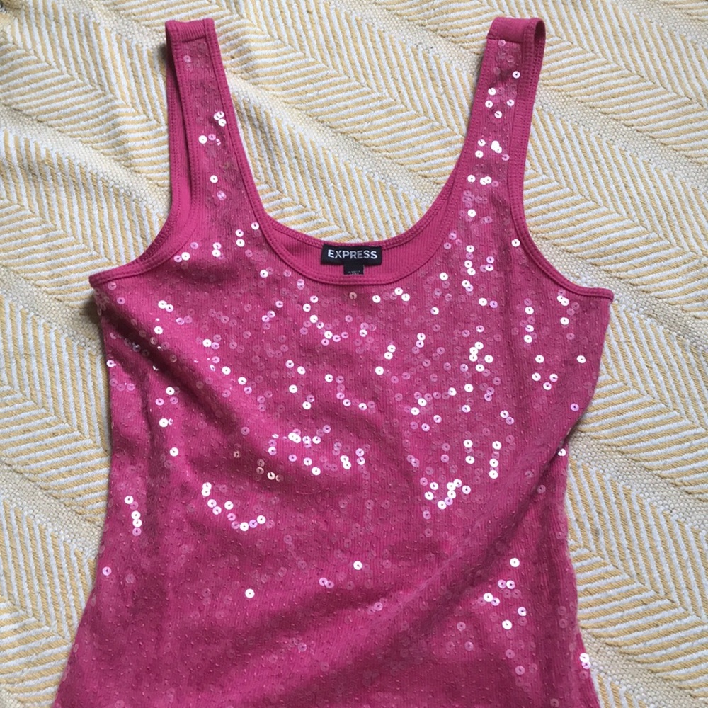 Express hot pink size small  tank